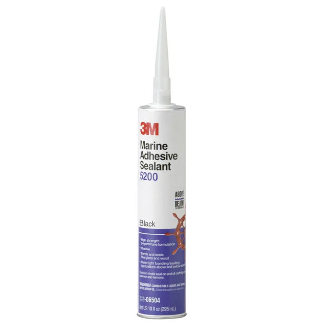 5200 Polyurethane Adhesive - Black (10oz)