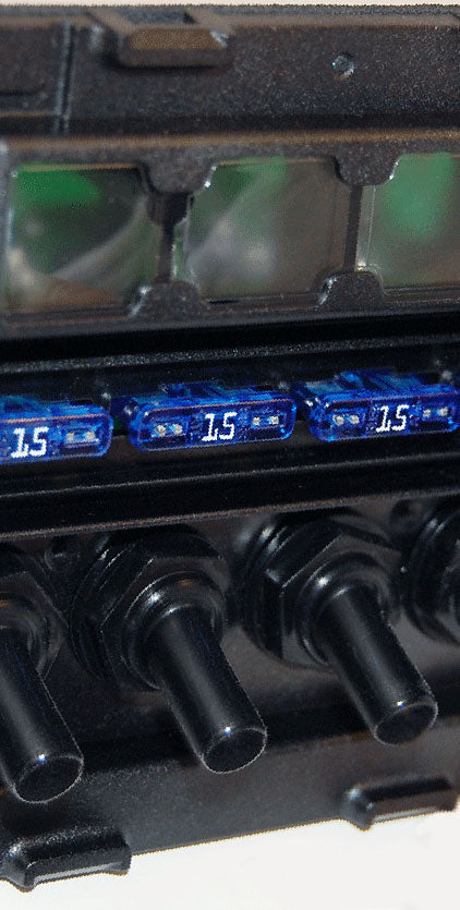Weather Deck Switch Panel - 8 Circuit + Integrated Fuse Panel
