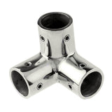 Whitecap ⅞" O.D. SS 3-Way Corner Fitting