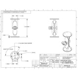 RAM Mount 1" Ball Light Use Surface Mount f/Garmin echo™ 100, 150, 300c