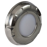 Lumitec Aurora - LED Dome Light - Polished SS Finish - 2-Color White/Blue Dimming