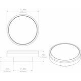 Lumitec Halo - Flush Mount Down Light - Brushed Finish - Warm White Dimming