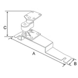 RAM Mount No-Drill Vehicle Base f/Ford Police Interceptor Sedan (2013), Ford Taurus (2013)