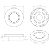 Lumitec Orbit - Flush Mount Down Light - White Finish - Warm White Dimming
