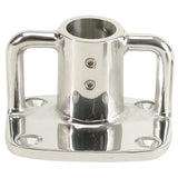 Whitecap 4° Rectangular Base - 316 Stainless Steel - 3-1/2" x 3"