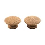Whitecap Teak Round Drawer Knob - 2" - 2 Pack