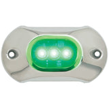 Attwood Light Armor Underwater LED Light - 3 LEDs  - Green