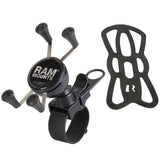 RAM Mount EZ-Strap Rail Mount w/Universal X-Grip Cell Phone Holder