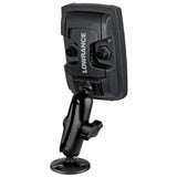 RAM Mount 1" Ball "Light Use" Composite Mount f/Lowrance Elite-4 & Mark-4 Series Fishfinders