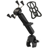 RAM Mount Universal Tough-Claw™ Base w/Long Double Socket Arm & Universal X-Grip® Cell/iPhone Cradle
