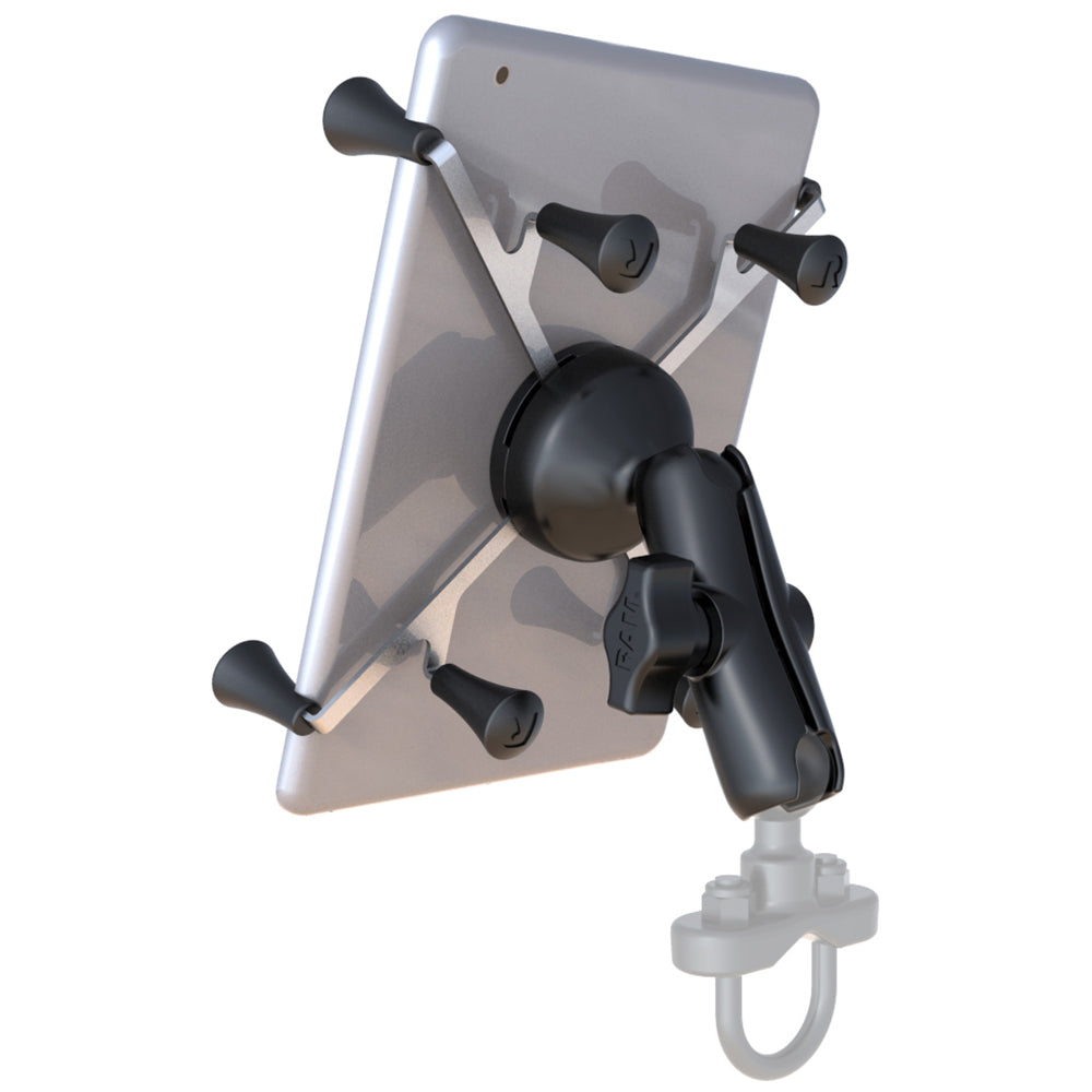 RAM Mount Universal X-Grip® Cradle with 1" Ball & STANDARD Length Double Socket Arm f/7" Tablets