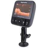 RAM Mount Flat Surface Mount w/1" Ball, including M6 X 30 SS HEX Head Bolt, f/Raymarine Dragonfly-4/5 & WiFish Devices