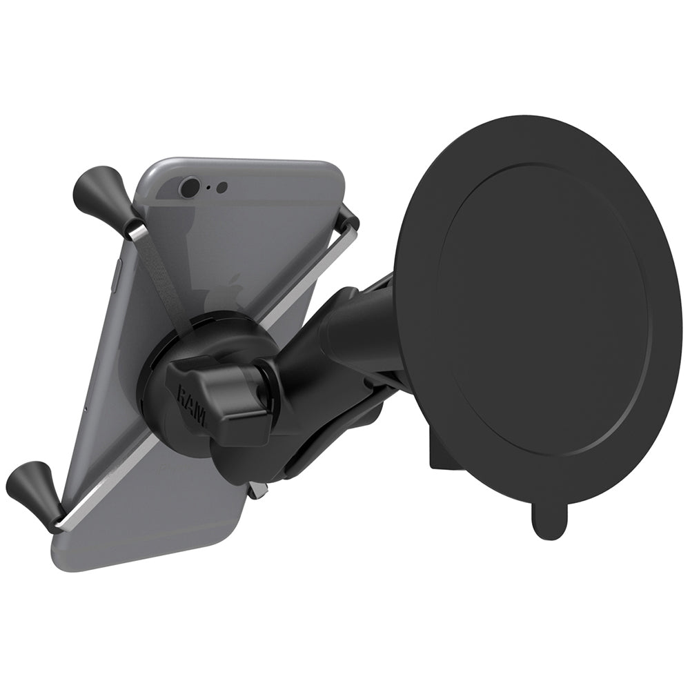 RAM Mount Twist-Lock™ Suction Cup Mount w/Universal X-Grip® Large Phone/Phablet Cradle