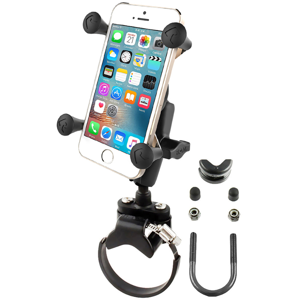RAM Mount Strap Clamp, Roll Bar Mount w/Universal X-Grip® Cell/iPhone Cradle