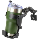 RAM Mount RAM Level Cup™ XL with Torque™ 3/4" – 1" Diameter Rail Base and Short Arm