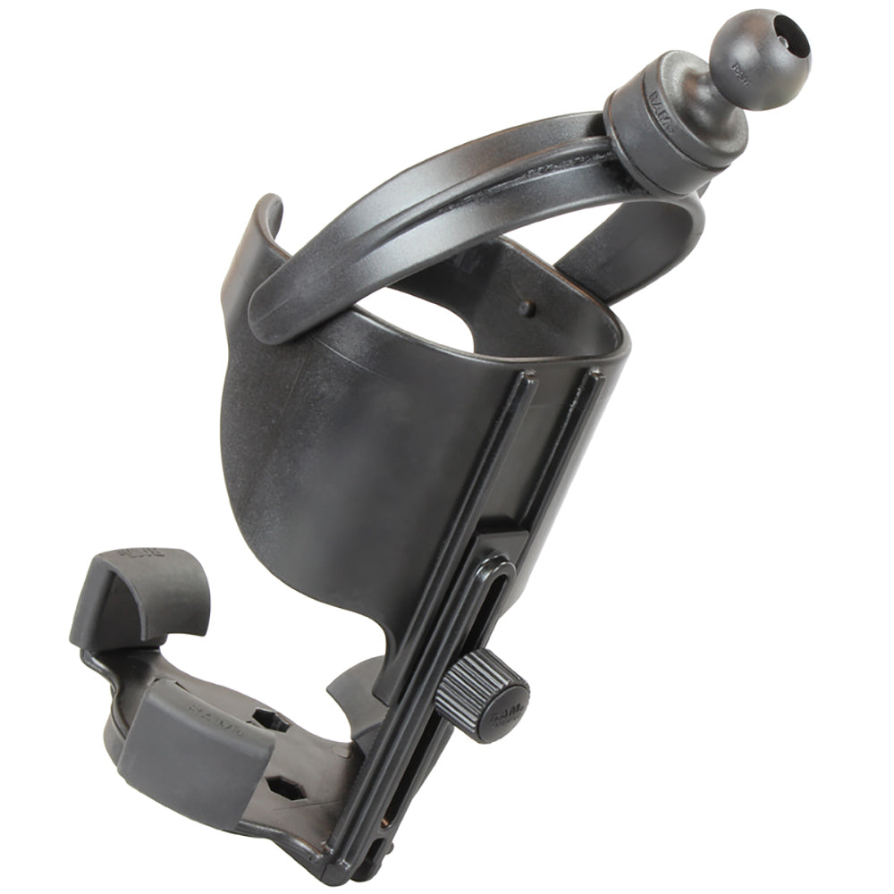 RAM Mount RAM Level Cup™ XL with Torque™ 3/4" – 1" Diameter Rail Base and Short Arm