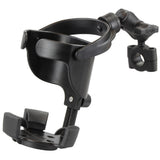 RAM Mount RAM Level Cup™ XL with Torque™ 3/4" – 1" Diameter Rail Base and Short Arm