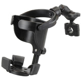 RAM Mount RAM Level Cup™ XL with Torque™ 3/4" – 1" Diameter Rail Base and Short Arm