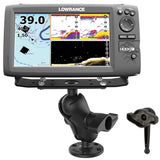 Ram Mount Universal D Size Ball Mount with Short Arm and Hi-Torq™ Wrench for 9"-12" Fishfinders and Chartplotters
