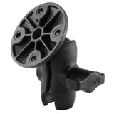 RAM Mount Composite 1" Ball Short Length Double Socket Arm w/2.5" Round Base Including AMPs Hole Pattern