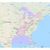 Furuno Gulf of Mexico, Great Lakes & Rivers - Vector Chart & Standard Resolution Satellite Photos f/Part of the Great Lakes - Unlock Code