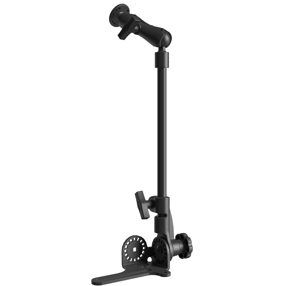 RAM Mount Universal No-Drill™ RAM POD HD™Vehicle Mount w/Double Socket Arm & 2.5" Round Base AMPs Hole Pattern