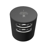 Lopolight Series 301-106 - Double Stacked Stern Light - 3NM - Horizontal Mount - White - Black Housing