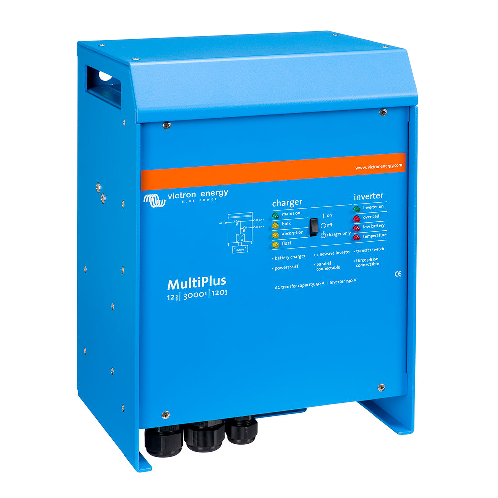 Victron MultiPlus Inverter/Charger 12VDC - 3000VA - 120VAC w/ 120AMP Battery Charger - 50AMP Transfer Switch (UL LISTED)