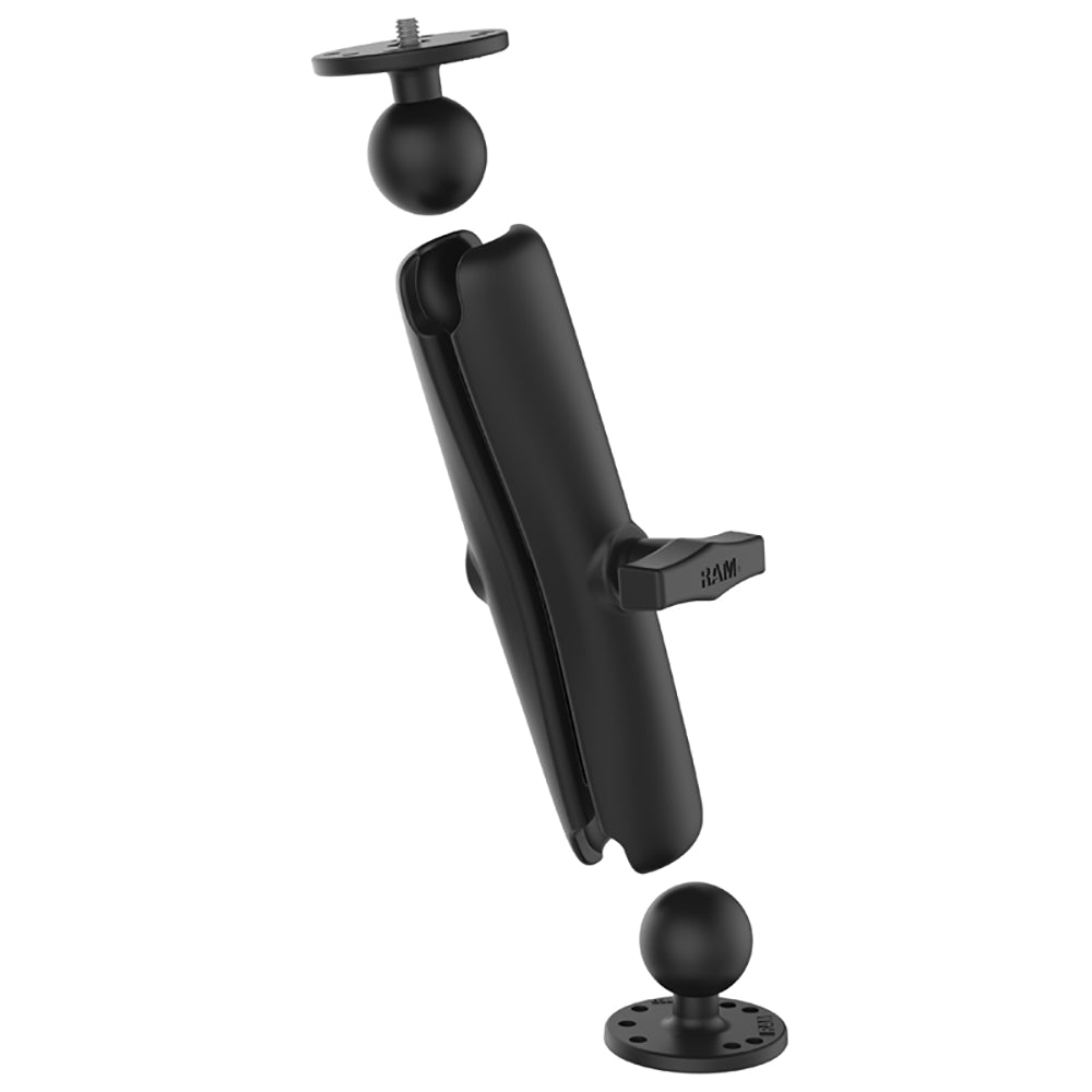 RAM Mount RAM® Double Ball Mount w/1/4"-20 Male Thread - Long Arm