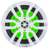 DS18 HYDRO 6.5" 2-Way Marine Speakers w/ RGB Lights - White
