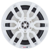 DS18 HYDRO 6.5" 2-Way Marine Speakers w/ RGB Lights - White