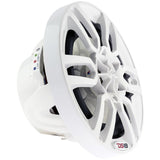 DS18 HYDRO 6.5" 2-Way Marine Speakers w/ RGB Lights - White