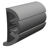 TACO SuproFlex Rub Rail Kit Gray w/Gray Insert - 2"H x 29/32"W x 80'L