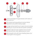 RAM Mount RAM® Quick-Grip™ Phone Mount w/Diamond Base