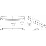 Lumitec Razor Light Bar - Flood - White Housing w/Inverted Logo Flush Mount