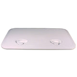 Beckson 14" x 24" Flush Hatch White - ASA Material - Acrylonitrile Styrene Acrylate
