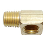 Attwood Universal 90 Degree Elbow - 1/4" NPT x 1/4" NPTF - Brass