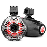 DS18 X Series HYDRO 6.5" 2-Way Wakeboard Pod Tower Speakers w/1.5" Compression Driver & RGB Lights - 450W - Black