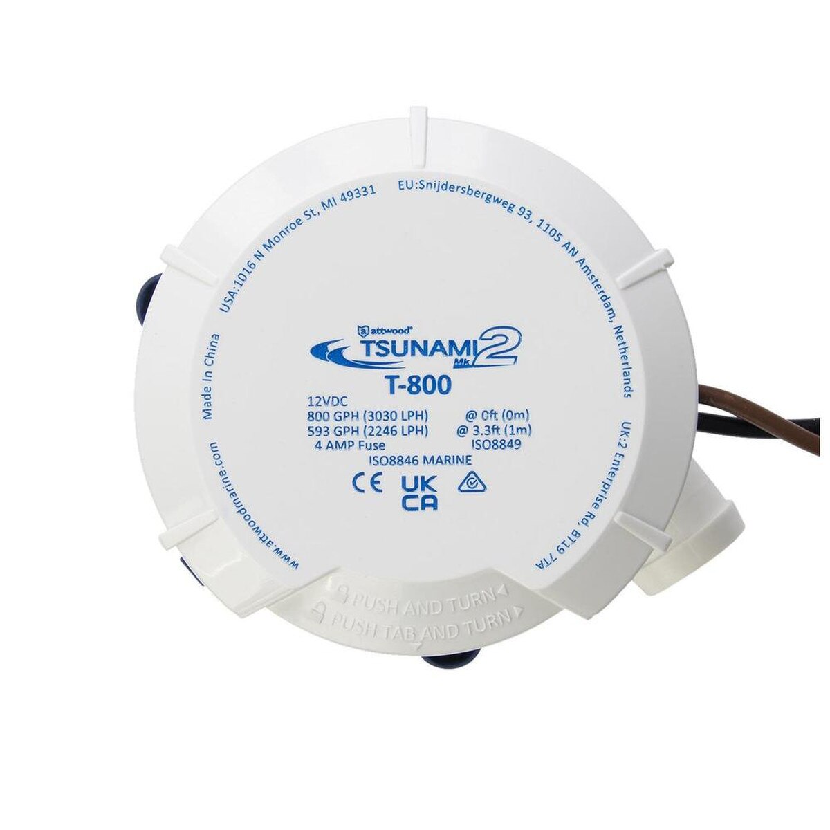 Tsunami MK2 T800 Bilge Pump (12v)