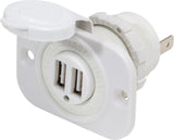 Dual USB Socket Mount Charger