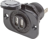 Dual USB Socket Mount Charger