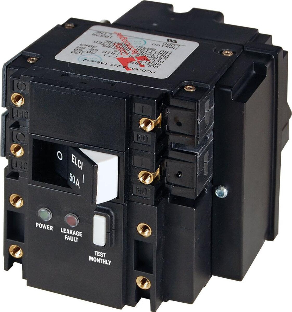 C-Series ELCI 120v AC Double Pole Main Circuit Breaker - 50A