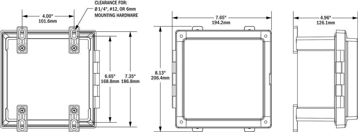 120/240v AC 50A ELCI Main Surface Mount System