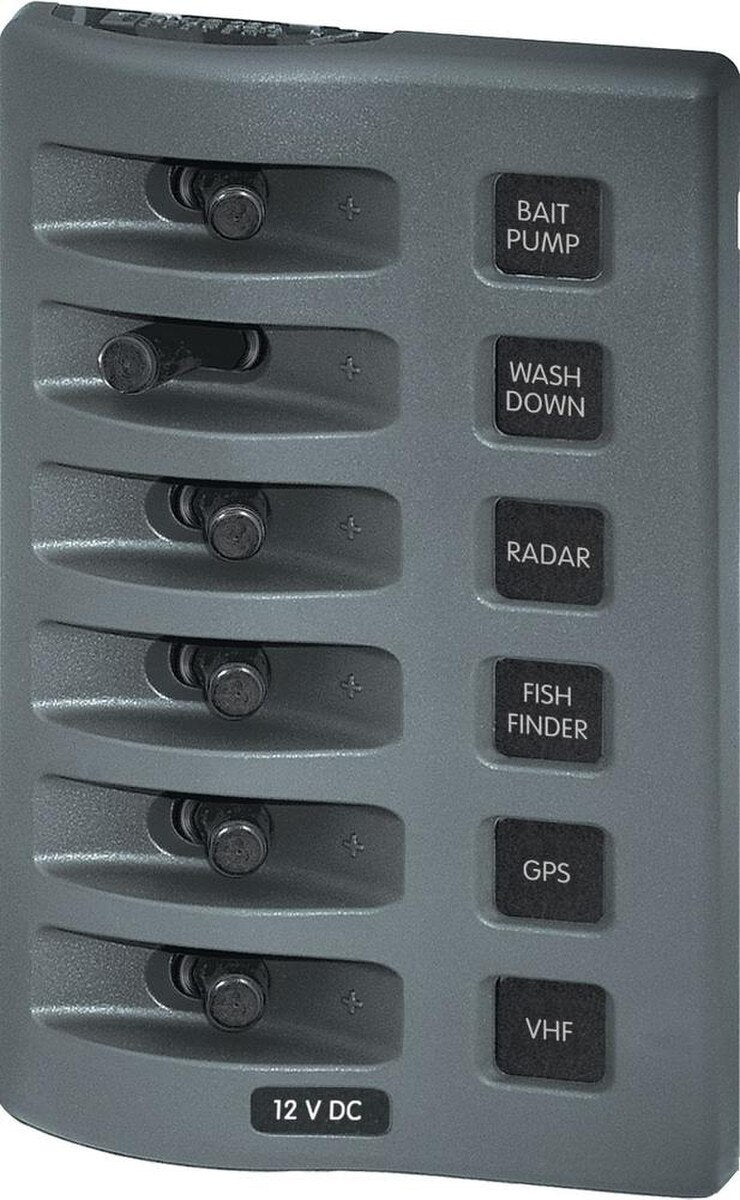 Weather Deck Switch Panel - 6 Circuit