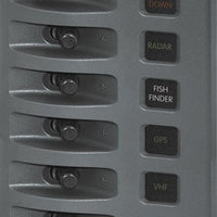 Weather Deck Switch Panel - 8 Circuit + Integrated Fuse Panel
