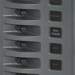 Weather Deck Switch Panel - 8 Circuit + Integrated Fuse Panel
