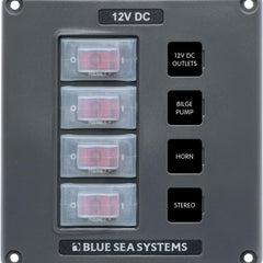 Water-Resistant Breaker Switch Panel - 4 Circuit