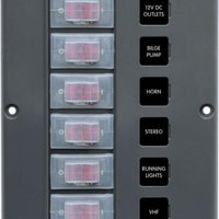 Water-Resistant Breaker Switch Panel - 6 Circuit