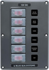 Water-Resistant Breaker Switch Panel - 6 Circuit