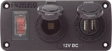 Circuit Accessory Panel - Socket + Dual USB